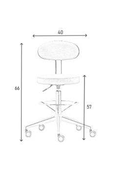 Konsol Arkalıklı Tabure